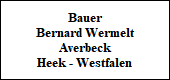 mailto : Bernard Wermelt